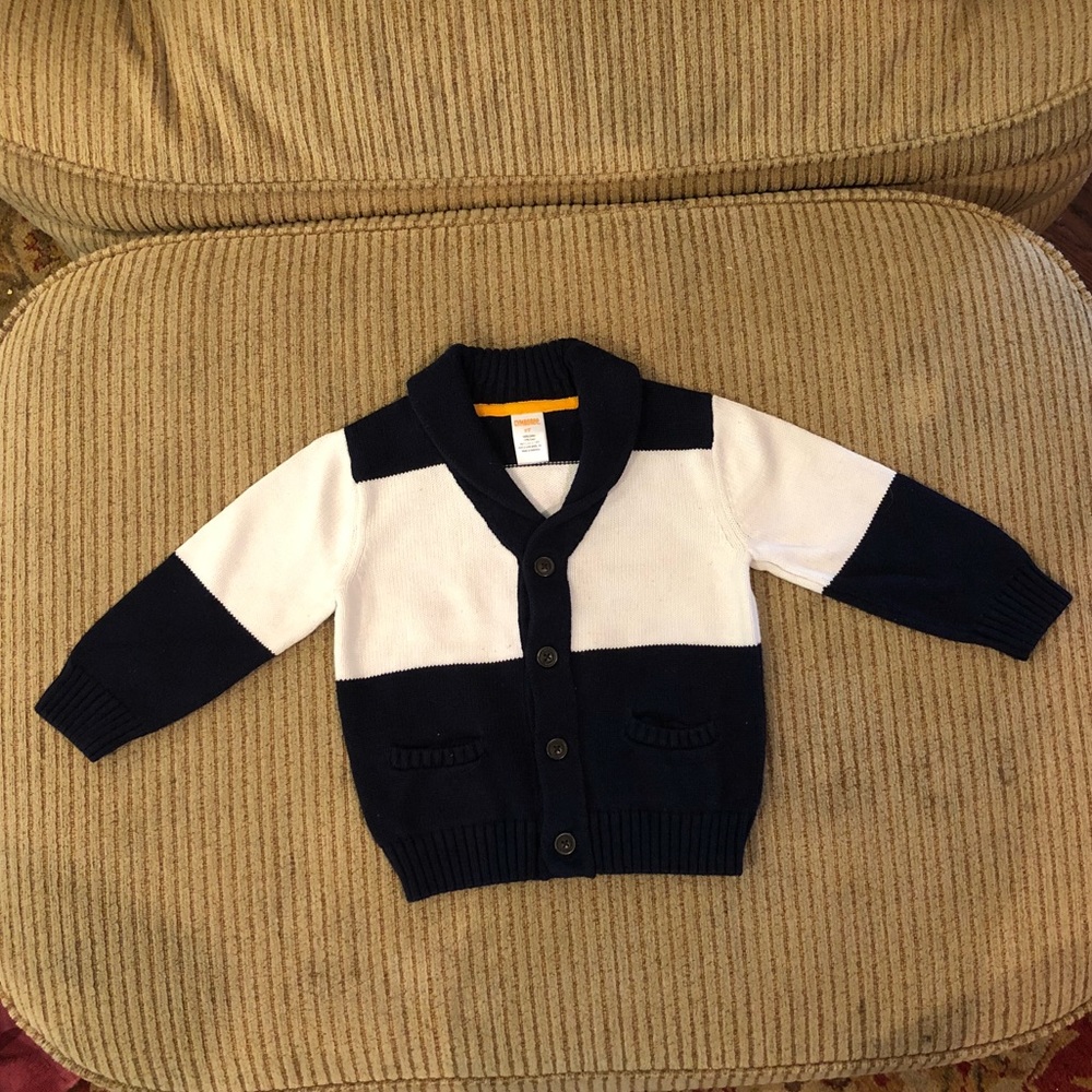 Gymboree Toddler Boys Collared Striped Cardigan